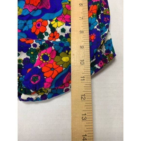 Vintage 1960's Floral Patterned Crop Top - Picture 6 of 6